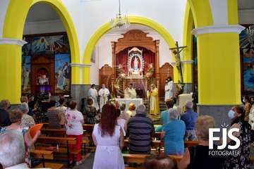  Telde rinde honores a la Virgen de Las Nieves con una solemne misa en Lomo Magullo/Francisco Javier Santana-TA.